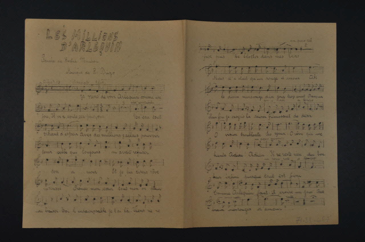 chanson petit format 1971.33.467 Photo Mucem
