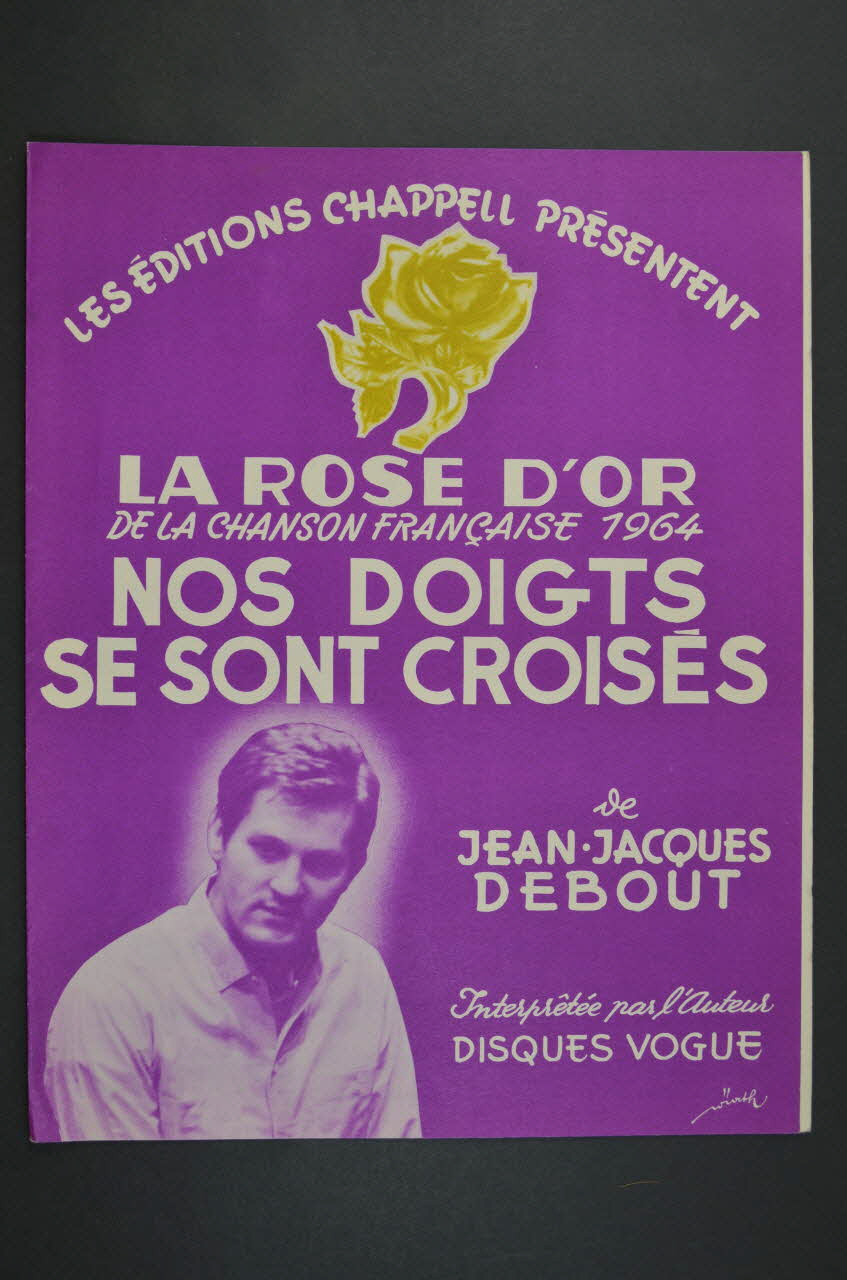 Jean-Jacques Debout ; Chappell S.A.; chanson petit format 1964 1969.88.577 Photo Mucem