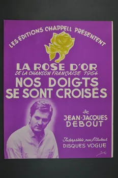 Jean-Jacques Debout ; Chappell S.A.; chanson petit format 1964 1969.88.577  Photo Mucem