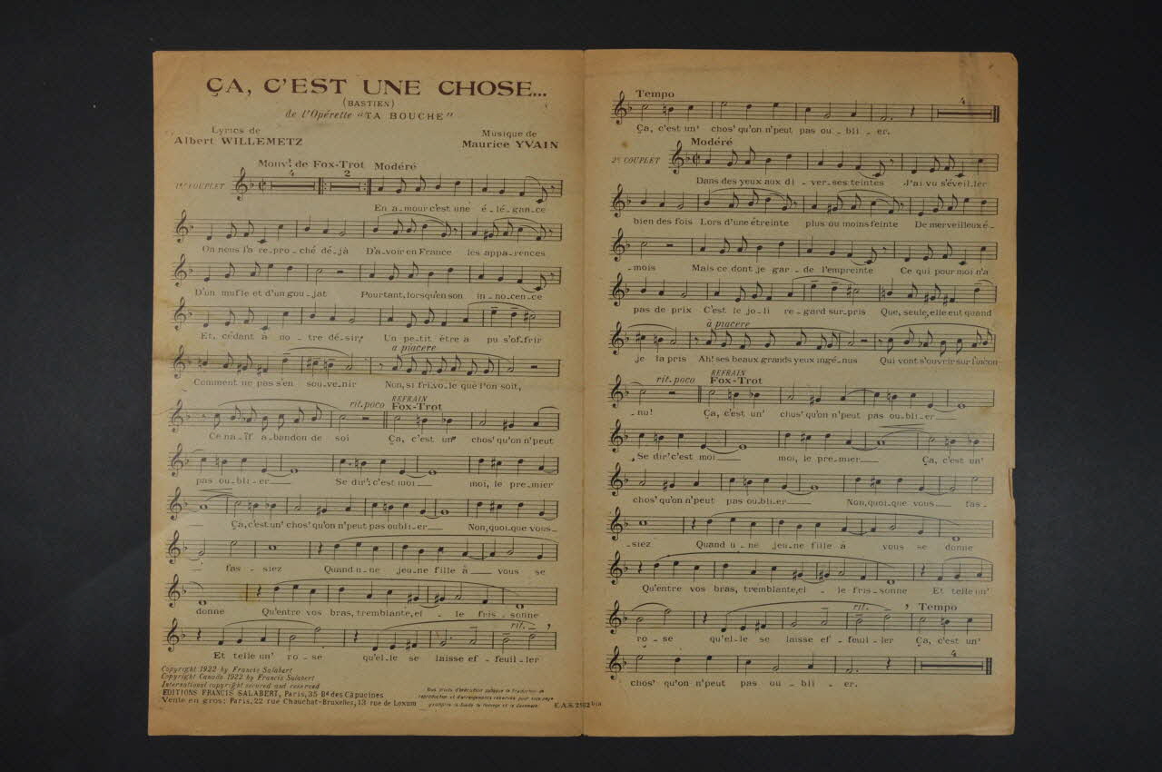 chanson petit format 1971.33.55 Photo Mucem