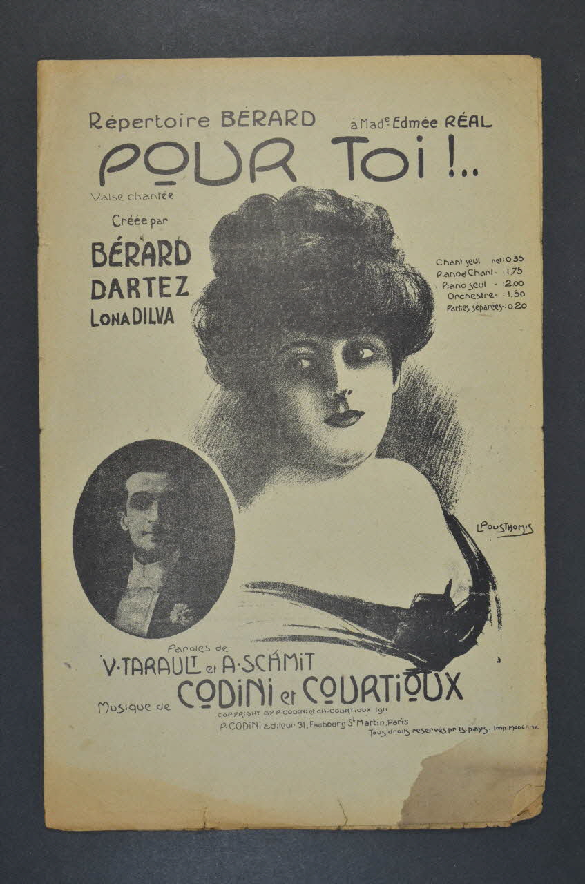 partition de musique petit format 1971.33.92 Photo Mucem