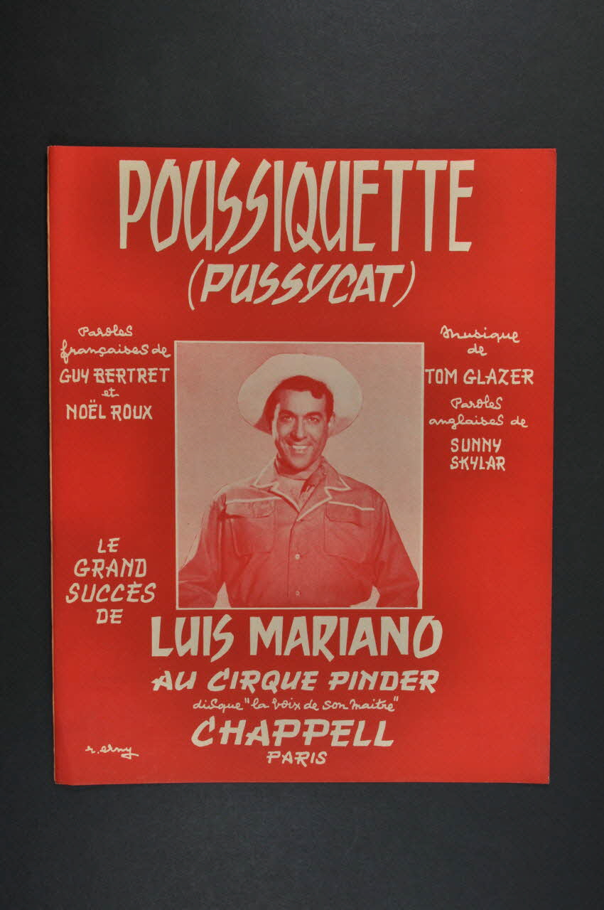 partition de musique Poussiquette 1969.88.625 Photo Mucem