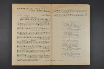 partition de musique petit format 1969.88.634  Photo Mucem