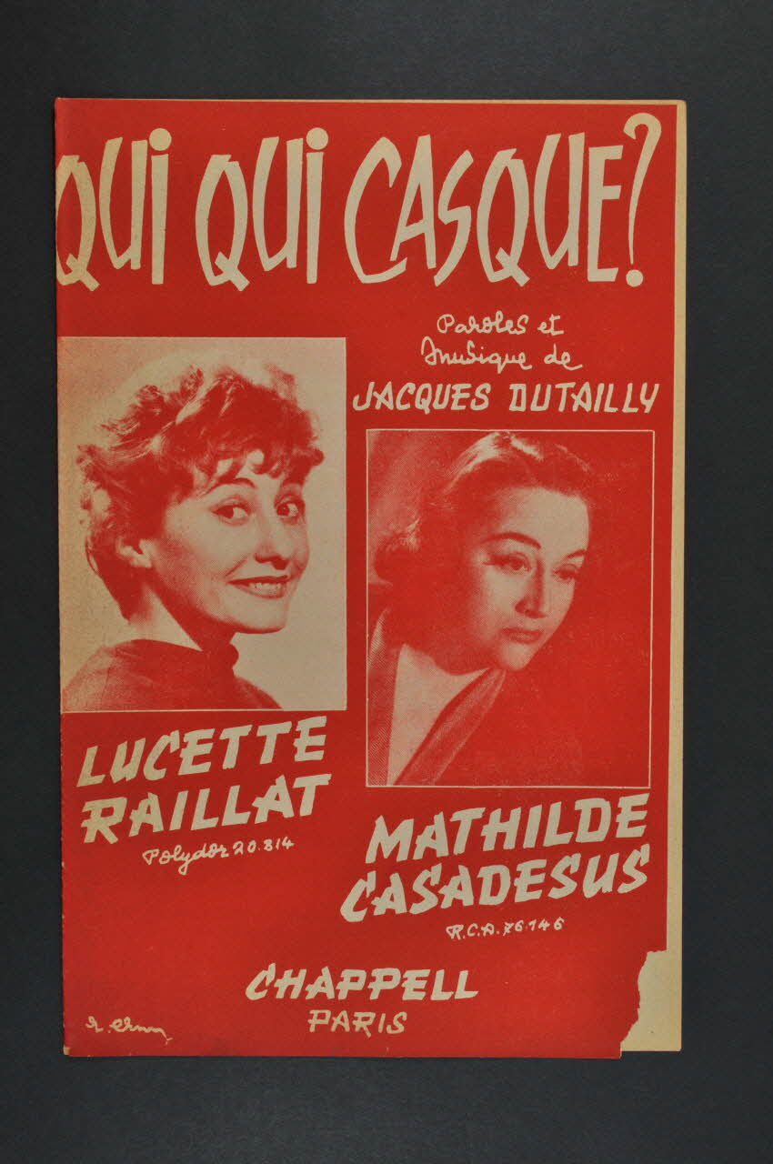 partition de musique petit format 1969.88.641 Photo Mucem