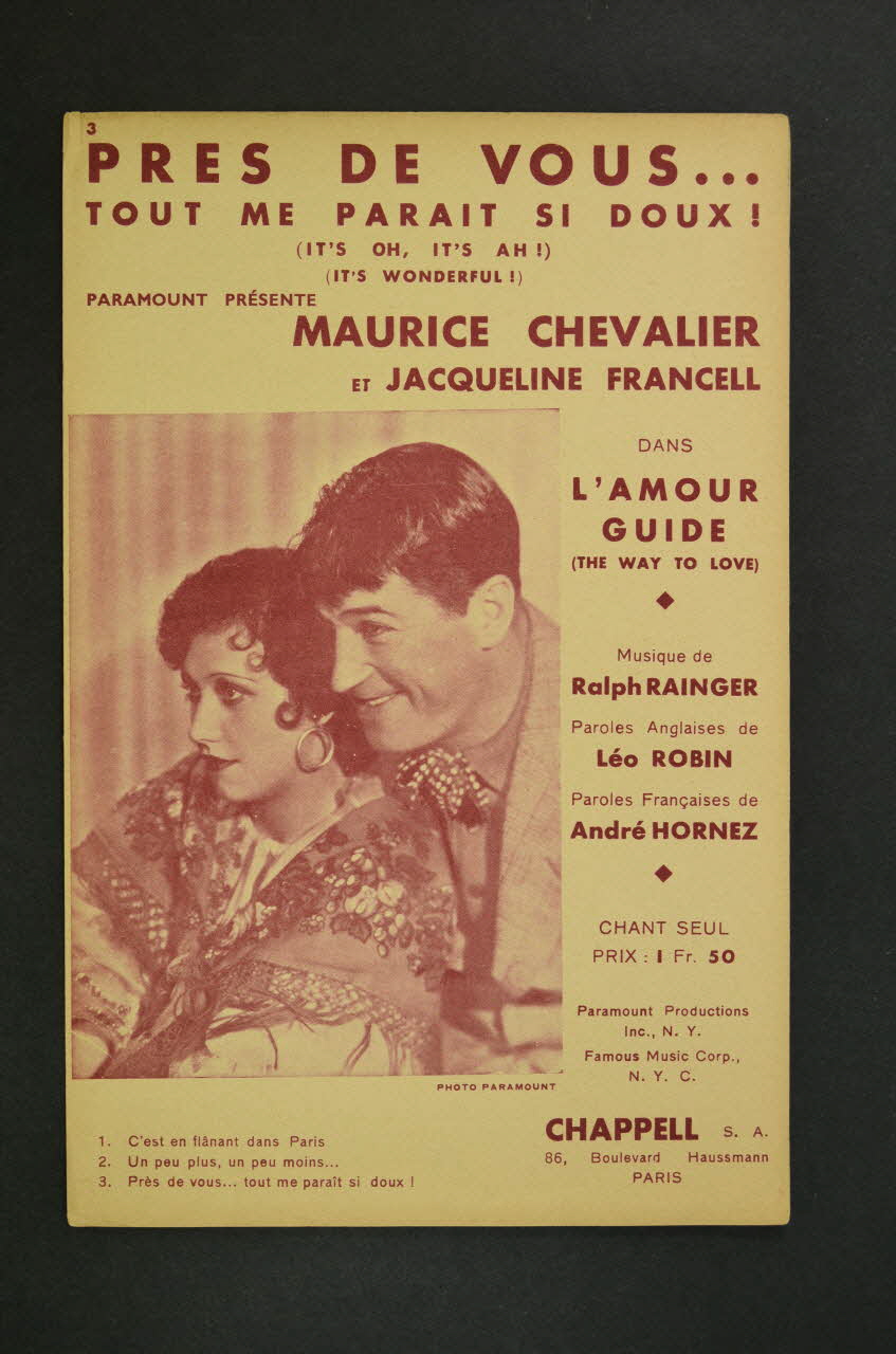 chanson petit format 1969.88.662 Photo Mucem