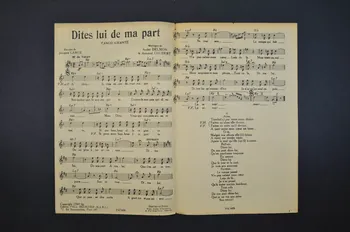 Armand Coudert ; André Delmon ; Jacques Larue ; Tino Rossi ; Paul Beuscher, Editions chanson petit format 1941 1969.88.67 Photo Mucem