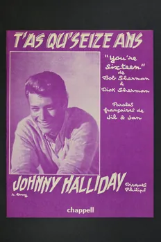 Dick Sherman ; Bob Sherman ; Jil Et Jan ; Johnny Hallyday ; Chapell S.A.; chanson petit format 1959 1969.88.673 Photo Mucem