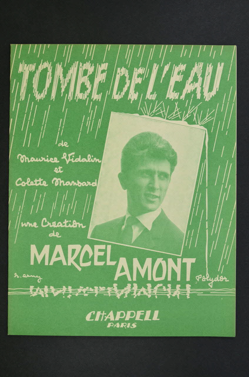 Maurice Vidalin ; Colette Mansard ; Marcel Amont ; Chappell S.A.; chanson petit format 1961 1969.88.682 Photo Mucem