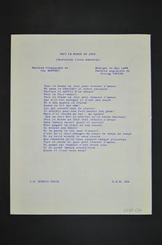 partition de musique petit format 1969.88.687 Photo Mucem