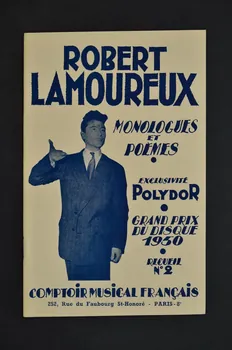 Robert Lamoureux ; Co.Mu.Fra MONOLOGUE petit format 1957 1969.88.720  Photo Mucem