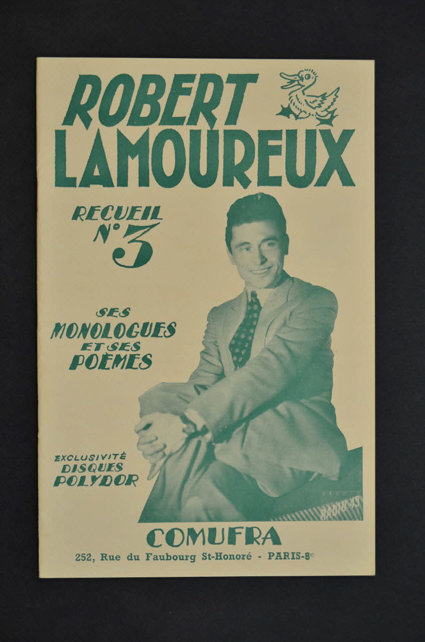 Robert Lamoureux ; Co.Mu.Fra POÊME petit format 1951 1969.88.721 Photo Mucem