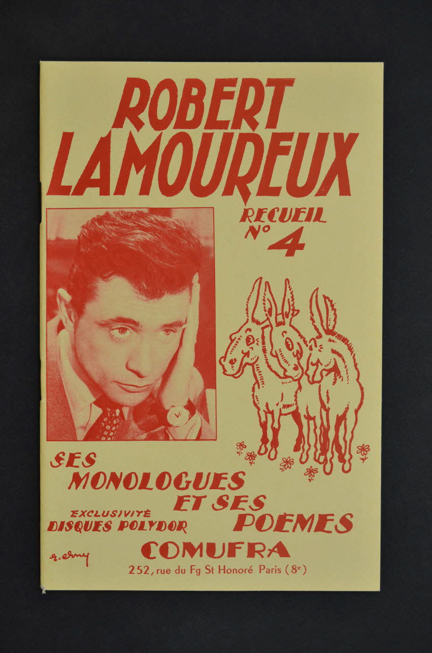 Robert Lamoureux ; Co.Mu.Fra MONOLOGUE petit format 1952 1969.88.722 Photo Mucem