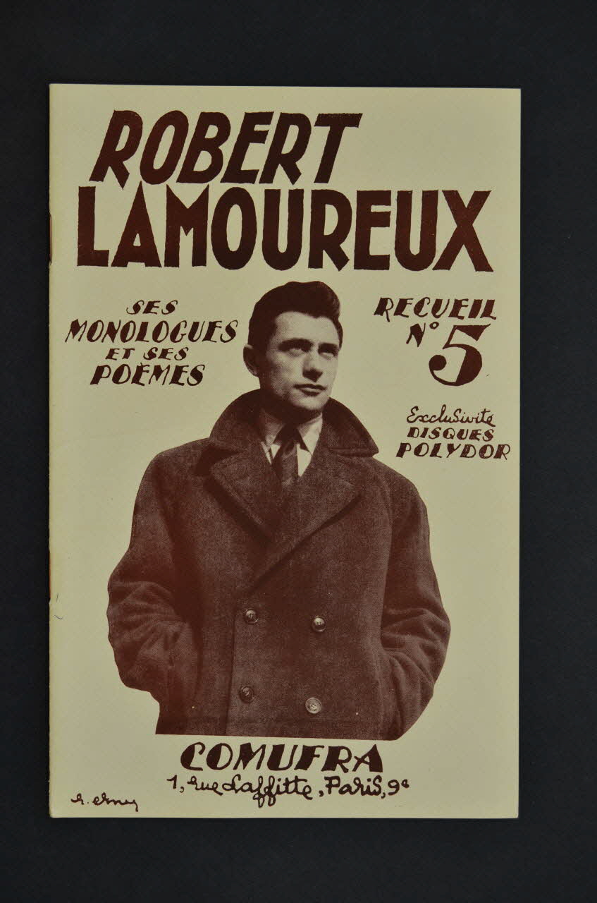 Robert Lamoureux ; Co.Mu.Fra MONOLOGUE petit format 1958 1969.88.723 Photo Mucem