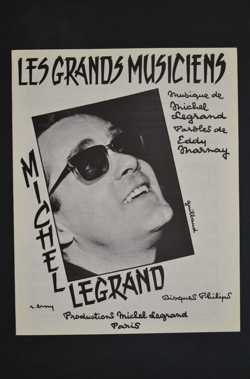 Eddy Marnay ; Michel Legrand chanson petit format 1964 1969.88.724 Photo Mucem