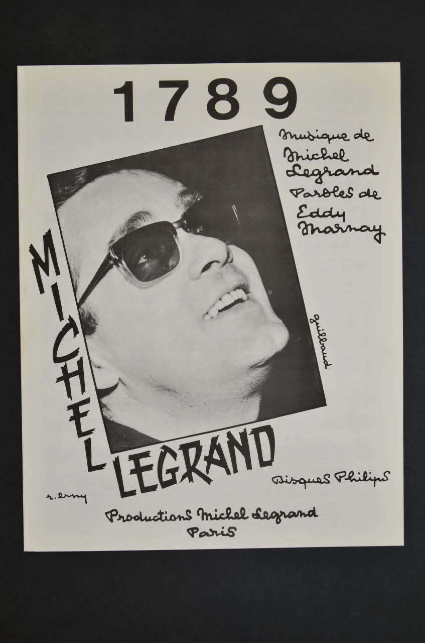 Eddy Marnay ; Michel Legrand chanson petit format 1965 1969.88.725 Photo Mucem