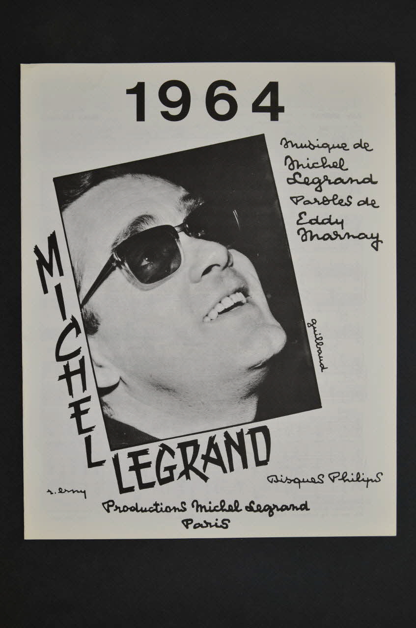 Eddy Marnay ; Michel Legrand chanson petit format 1965 1969.88.726 Photo Mucem