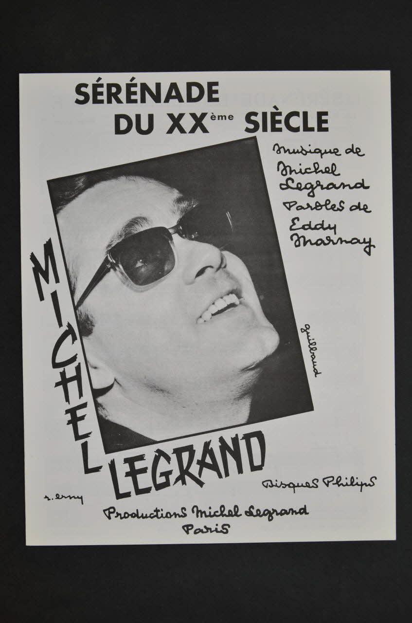 Eddy Marnay ; Michel Legrand chanson petit format 1965 1969.88.727 Photo Mucem