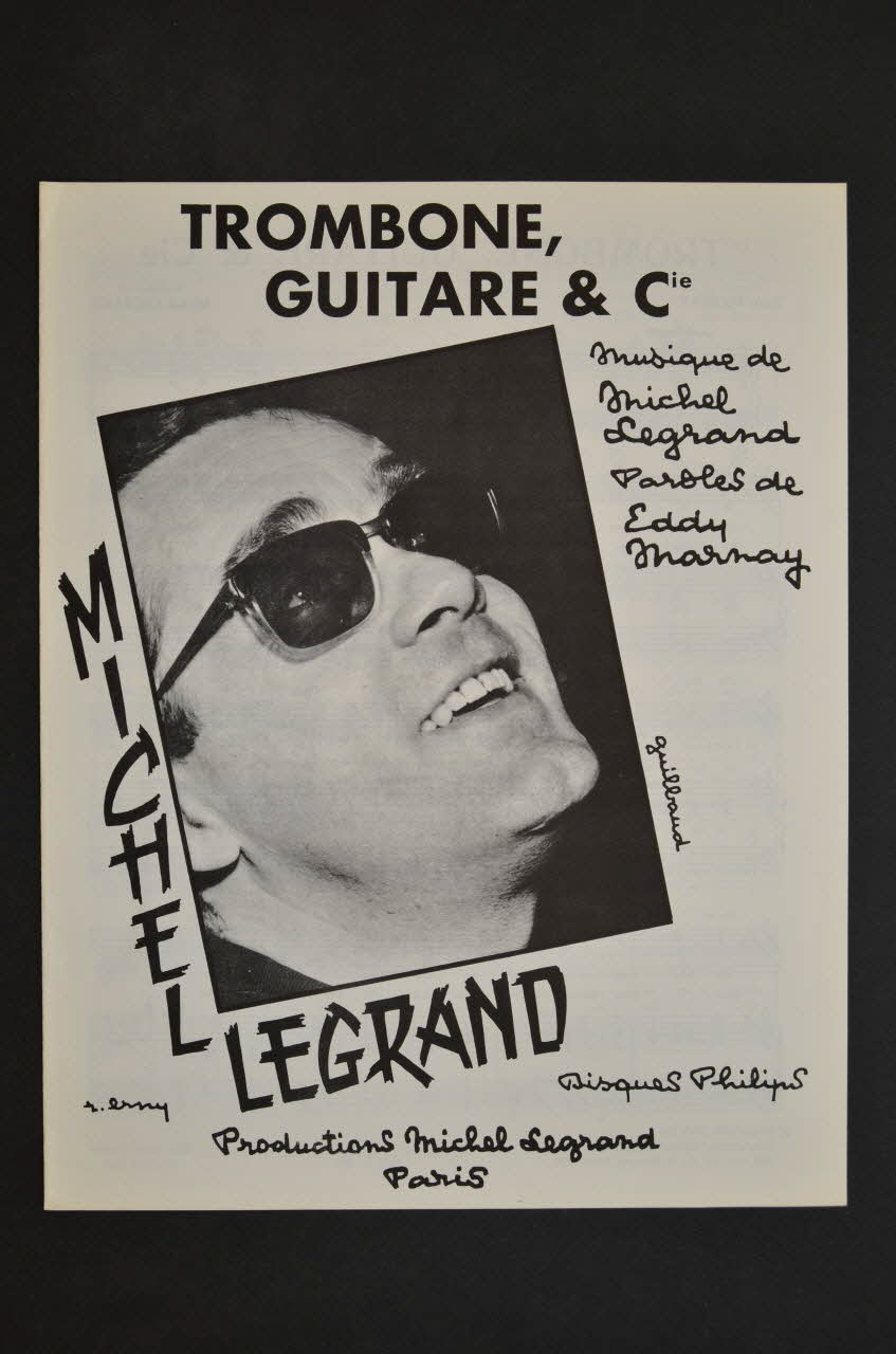 Eddy Marnay ; Michel Legrand chanson petit format 1965 1969.88.728 Photo Mucem