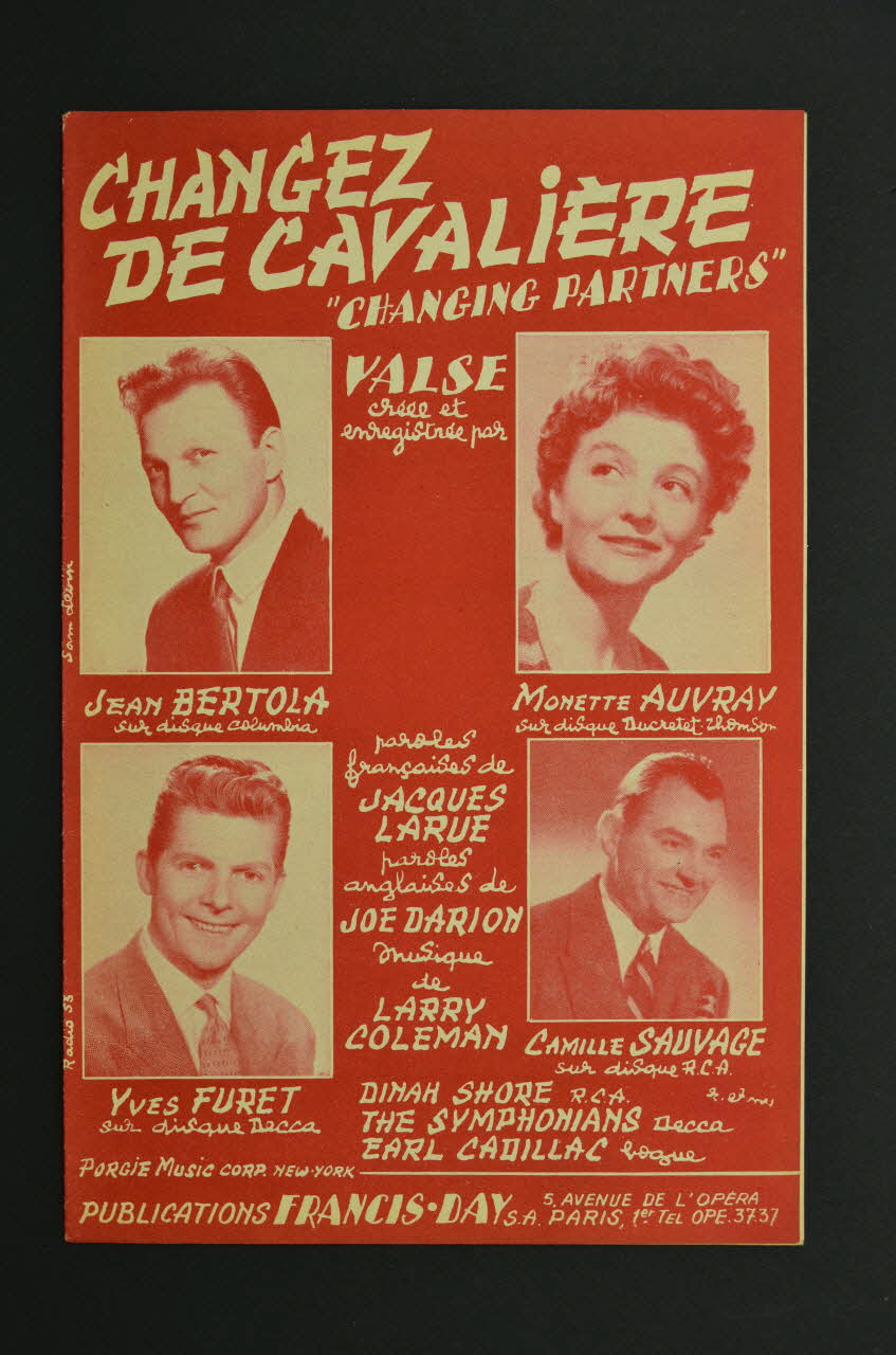 chanson petit format 1969.88.754 Photo Mucem