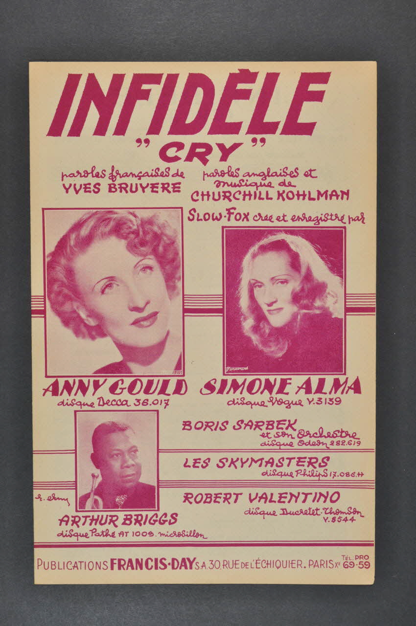 chanson petit format 1969.88.768 Photo Mucem