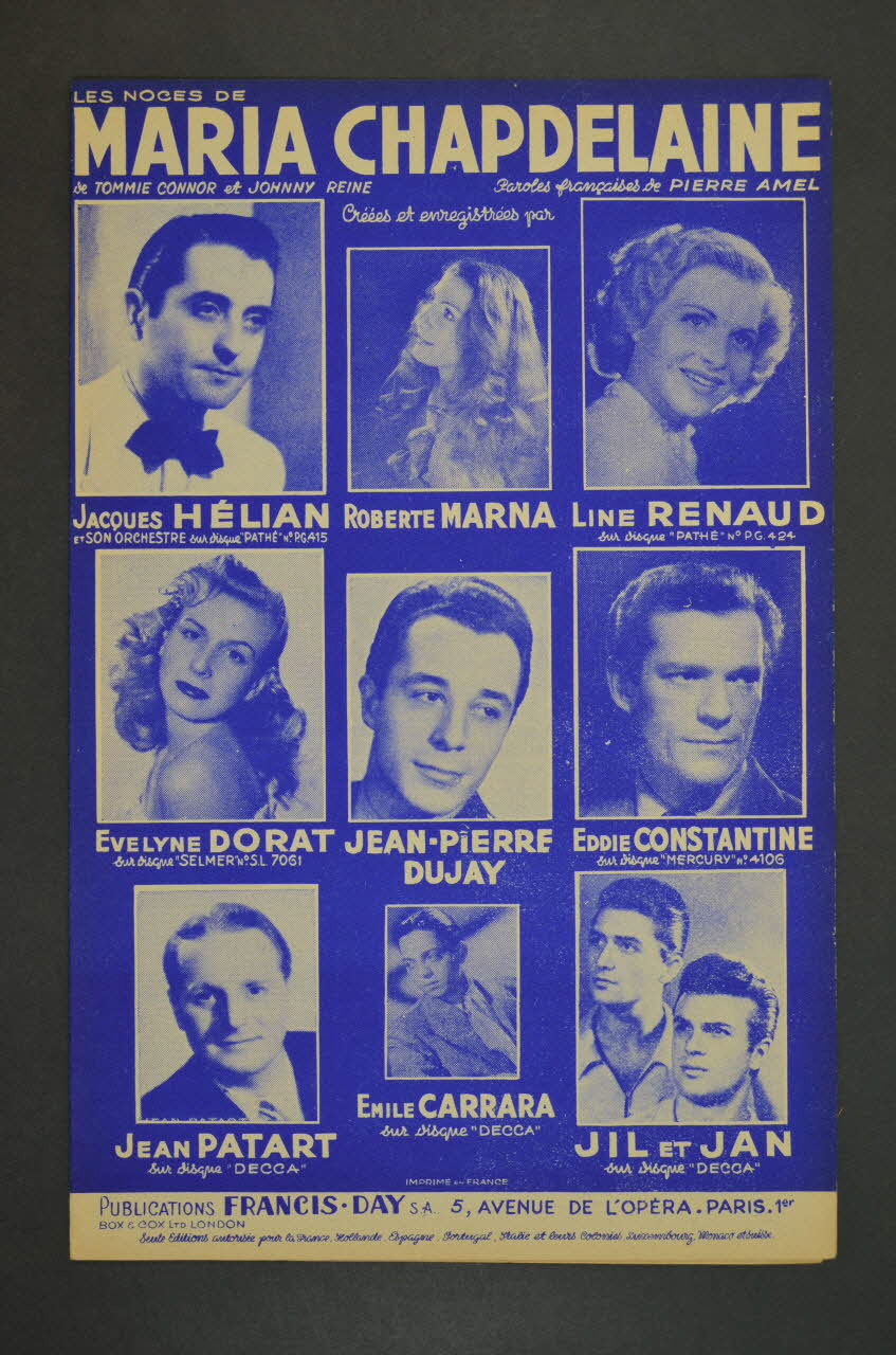 chanson petit format 1969.88.776 Photo Mucem