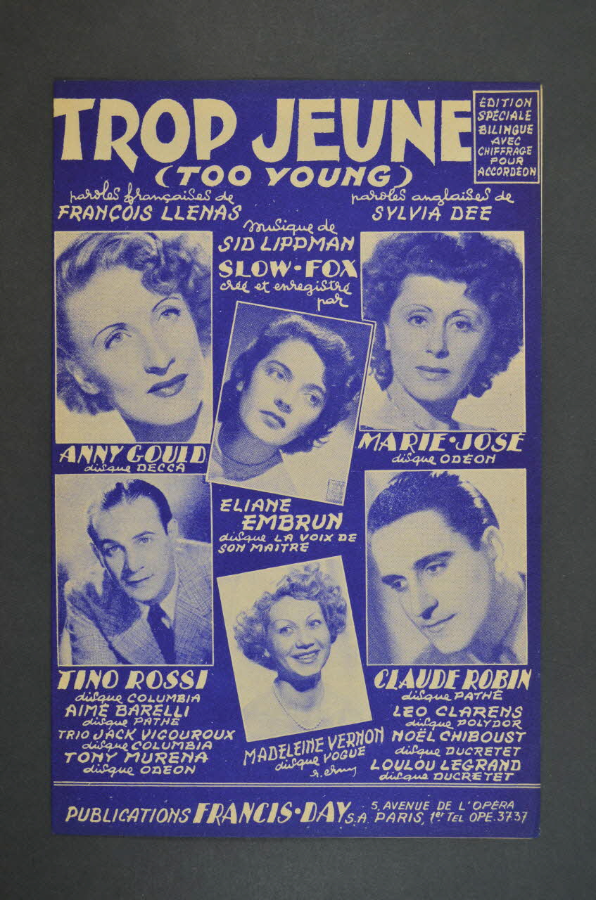 chanson petit format 1969.88.805 Photo Mucem