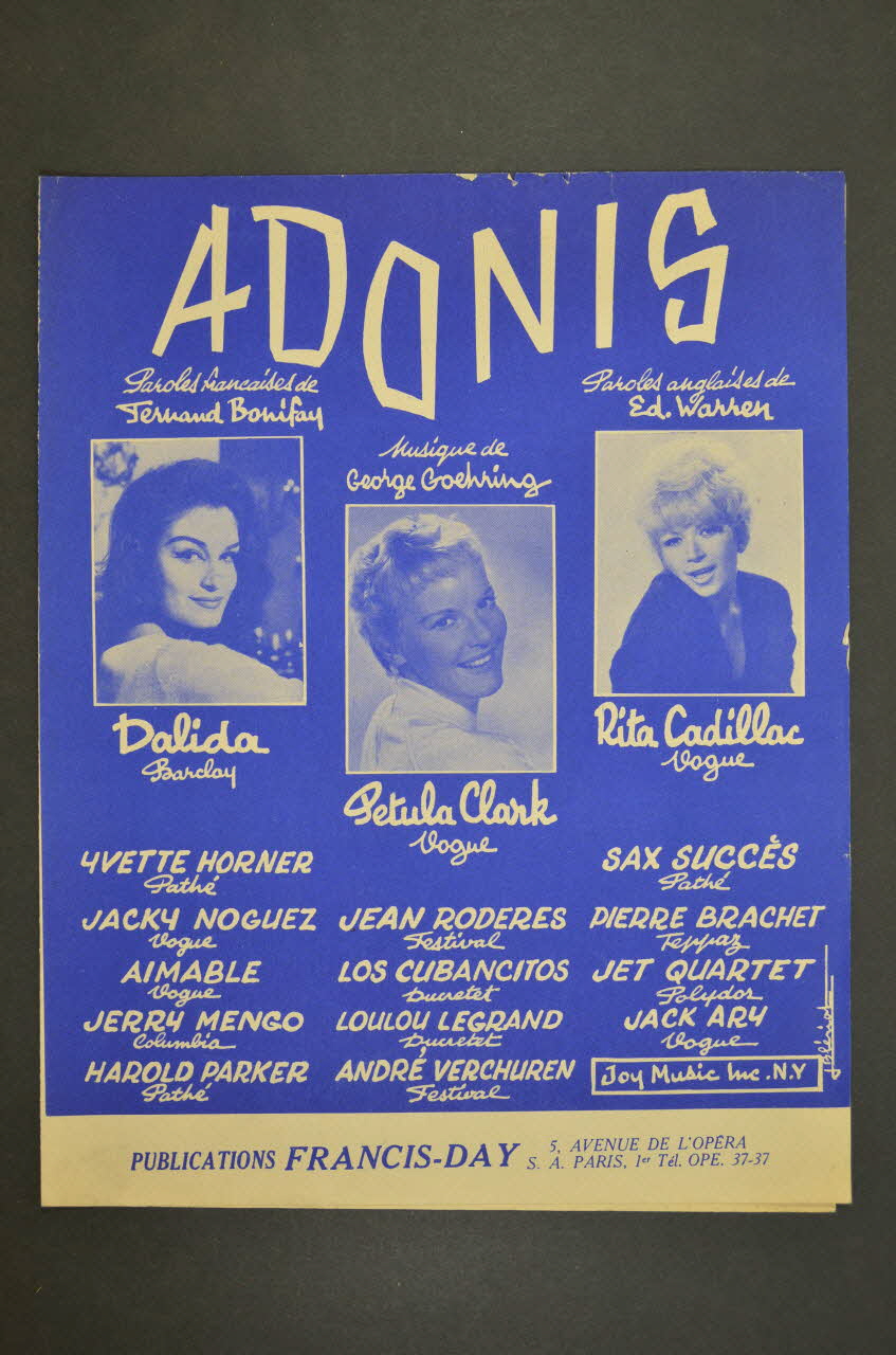 chanson petit format 1969.88.810 Photo Mucem