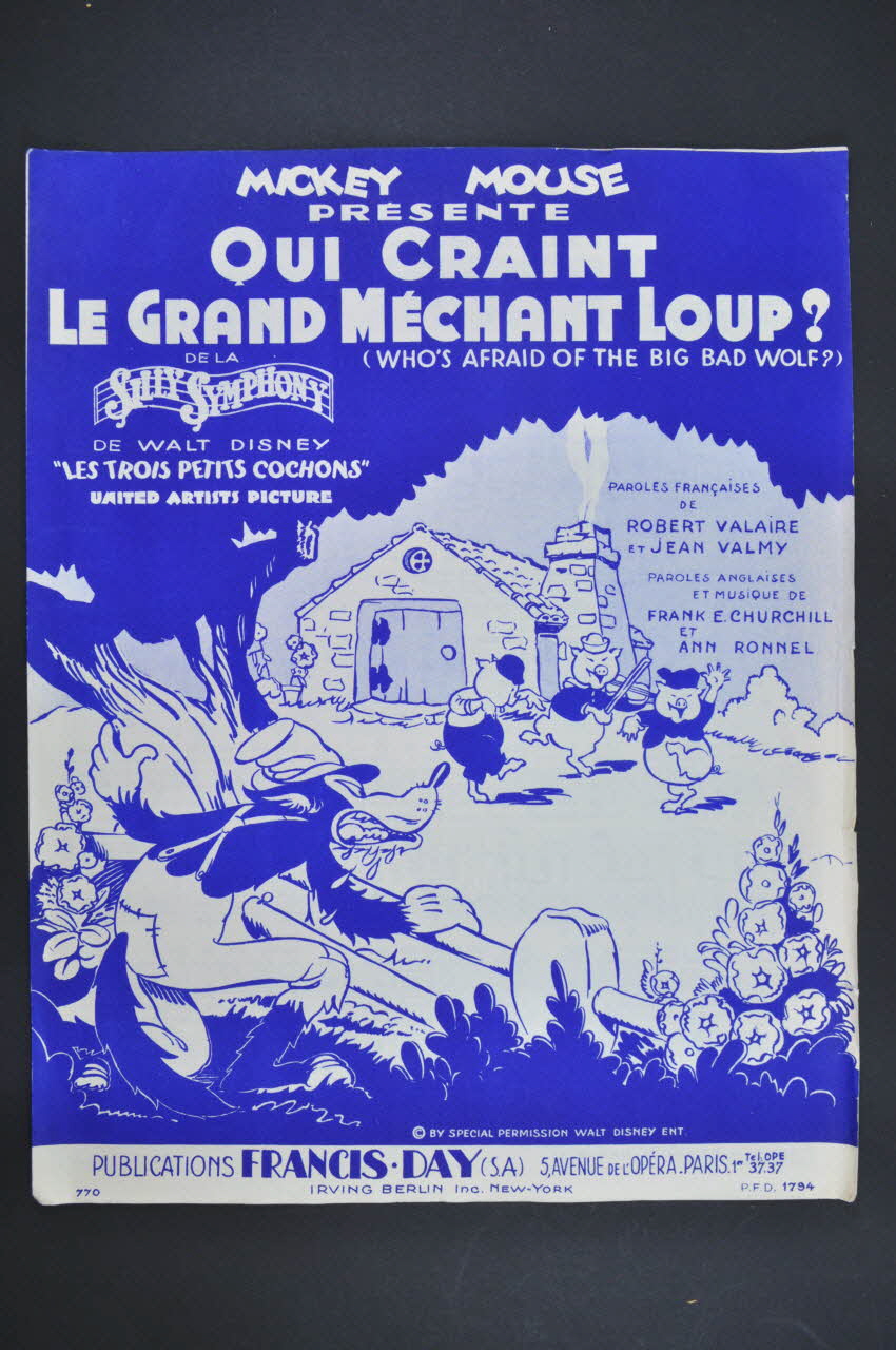 chanson partition de musique 1969.88.835 Photo Mucem