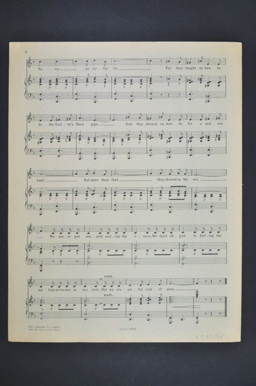 Irving Berlin ; Fred Astaire ; Ginger Rogers ; Francis-Day S.A., Editions; chanson petit format 1936 1969.88.846 Photo Mucem