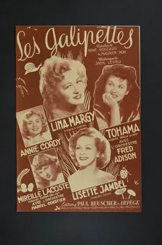 René Rouzaud ; Jack Ledru ; Maurice Pon ; Lina Margy ; Annie Cordy ; Tohama ; Mireille Lacoste ; Lisette Jambel ; Paul Beuscher, Editions chanson petit format 1951 1969.88.87 Photo Mucem