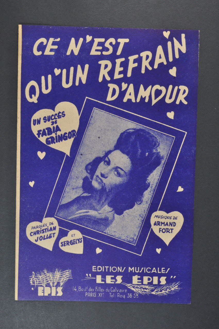 chanson petit format 1969.88.882 Photo Mucem