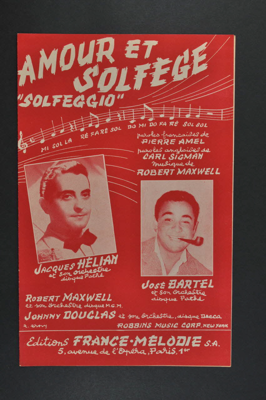 partition de musique petit format 1969.88.953 Photo Mucem