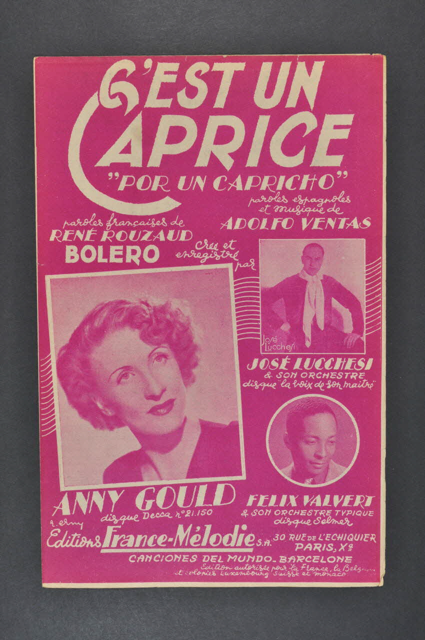 partition de musique petit format 1969.88.963 Photo Mucem