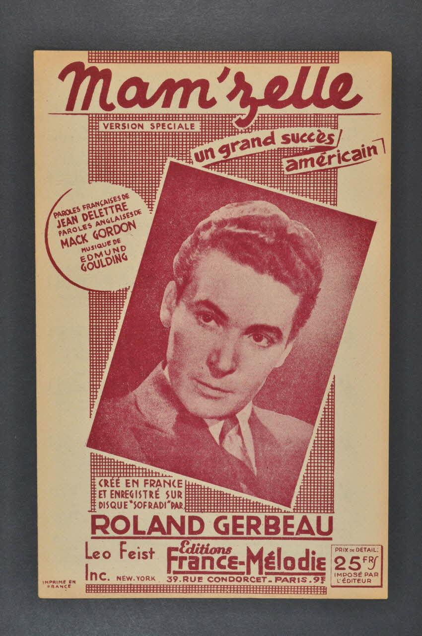 partition de musique petit format 1969.88.969 Photo Mucem