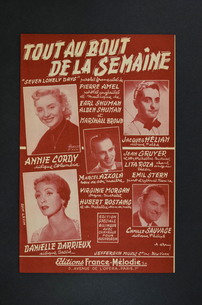 chanson petit format 1969.88.980 Photo Mucem