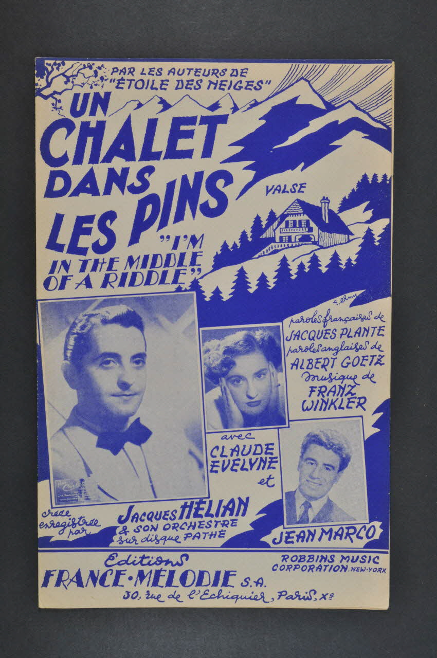 partition de musique petit format 1969.88.983 Photo Mucem