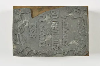 plaque d'impression 1972.110.1041  Photo Mucem