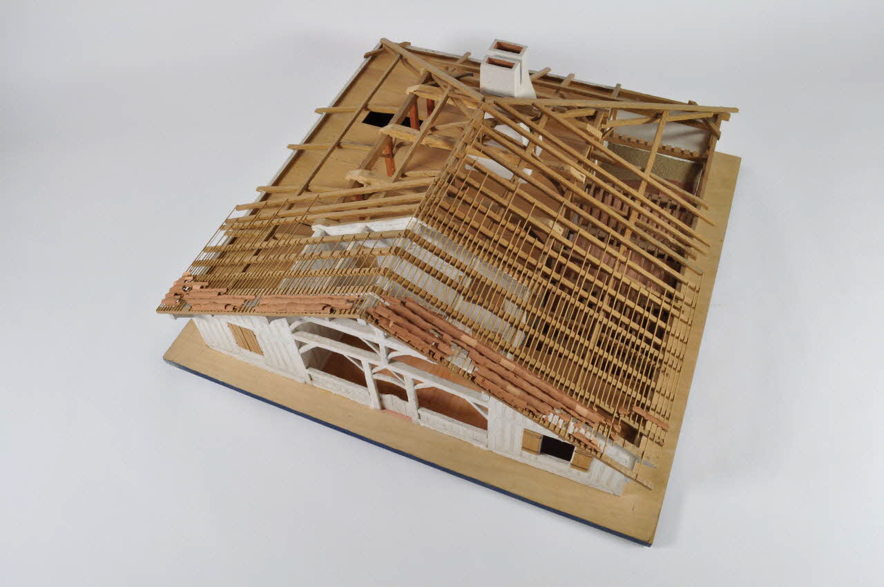 Hubert Charpentier maquette d'édifice Le-Canon(Gironde) 1973 1973.39.1 Photo Mucem
