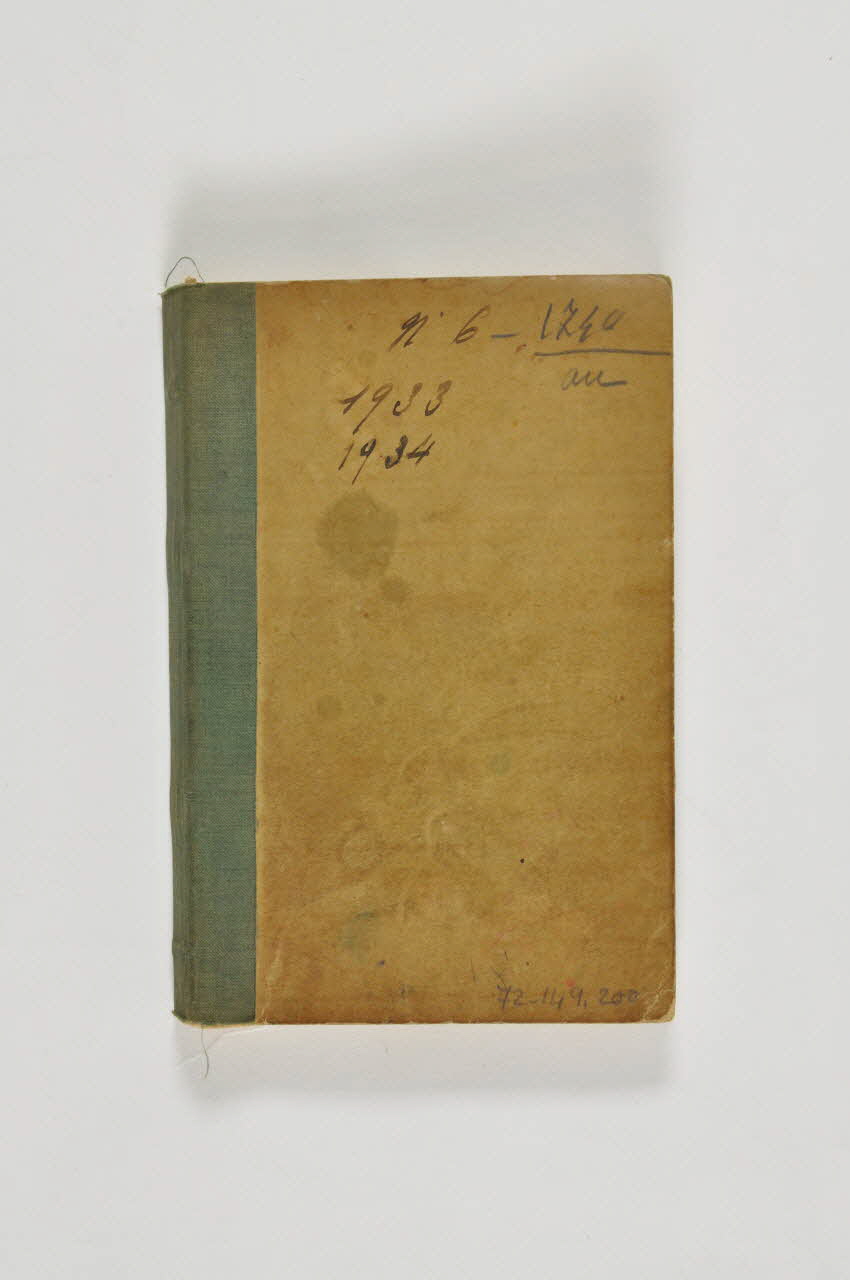 carnet 1933-1934 1972.149.200 Photo Mucem