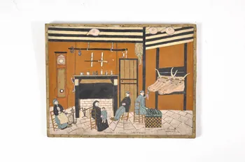 A Benquet tableau Intérieur landais Aquitaine, France 1937 1937.25.1  Photo Mucem