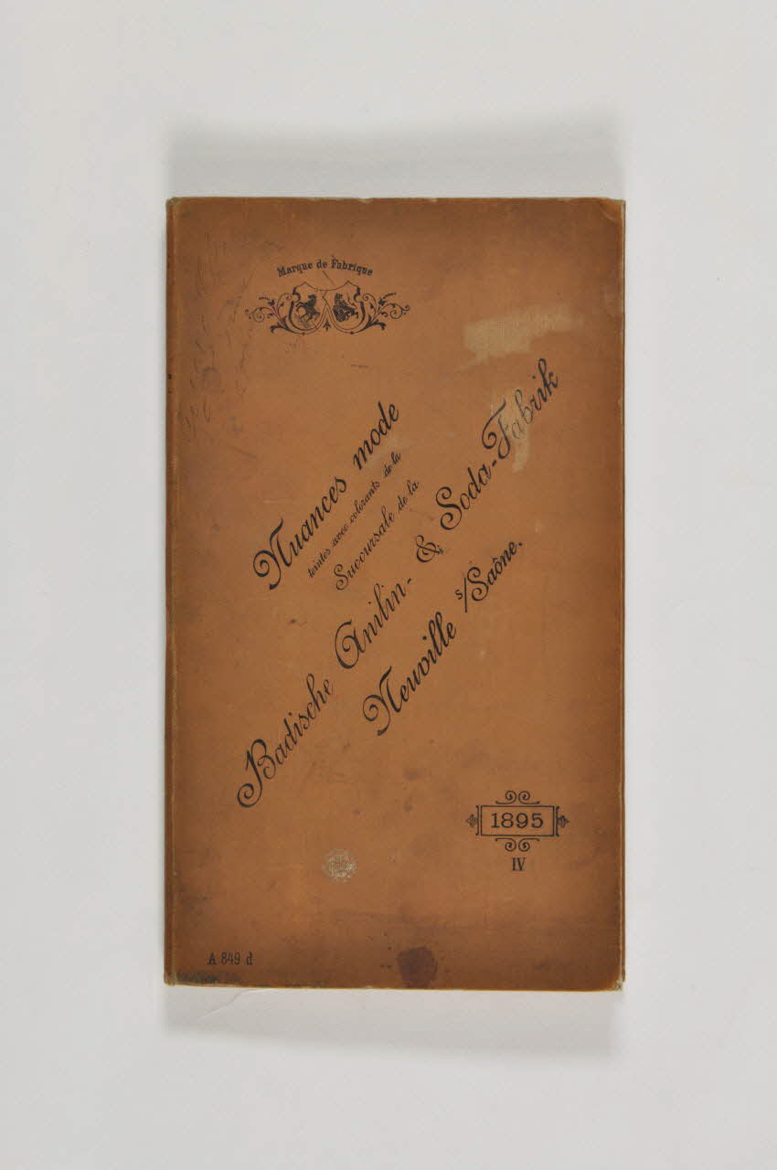 CARNET D'ECHANTILLONS 1895 1972.149.225  Photo Mucem