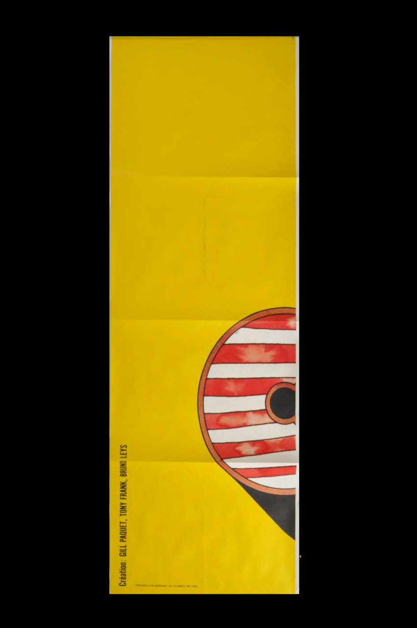 Tony Frank ; Gilles Paquet ; Bruno Lays affiche 1972/12/16 1973.40.76.4 Photo Mucem