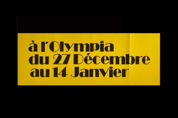 Tony Frank ; Gilles Paquet ; Bruno Lays affiche 1972/12/16 1973.40.76.9  Photo Mucem