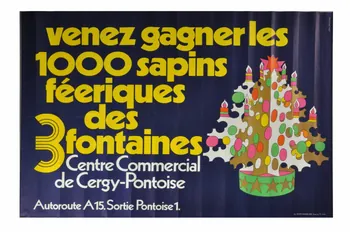 Les Trois Fontaines ; Gaillard affiche 1972/12/1-1972/12/15 1973.40.92 Photo Mucem