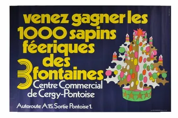 Les Trois Fontaines ; Gaillard affiche 1972/12/1-1972/12/15 1973.40.93 Photo Mucem