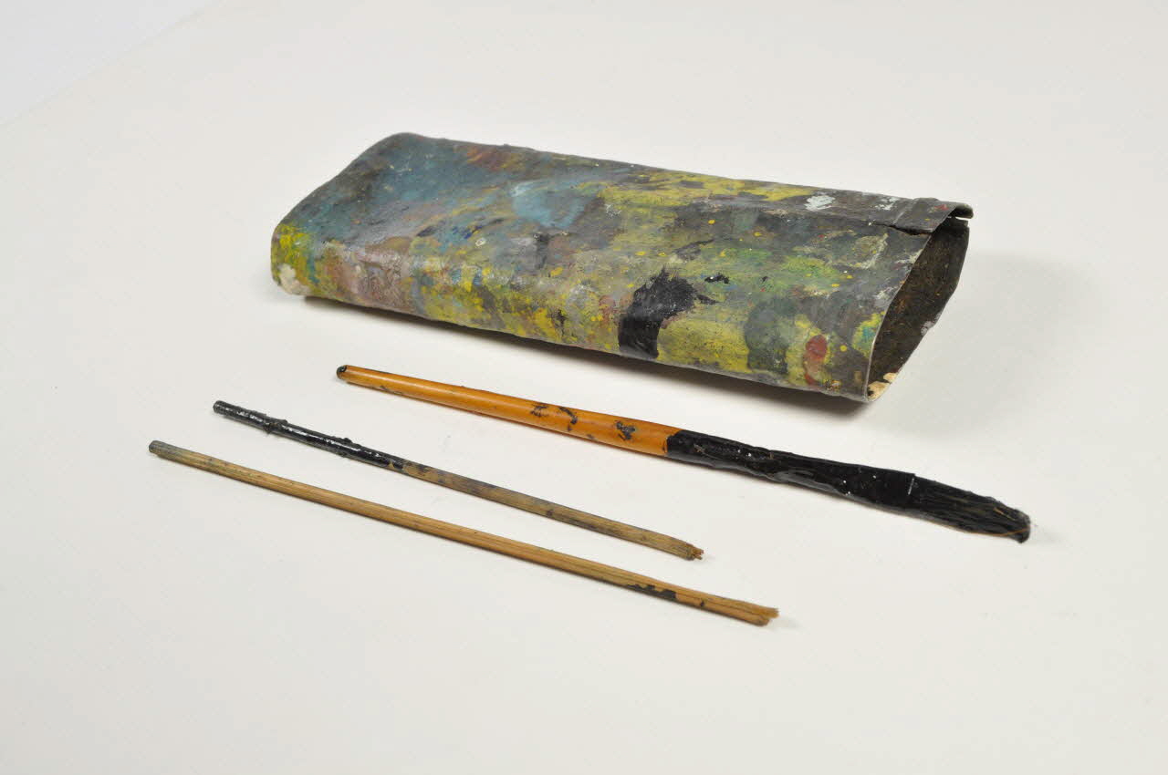 étui à pinceaux 1974.43.1.15.1-2 Photo Mucem