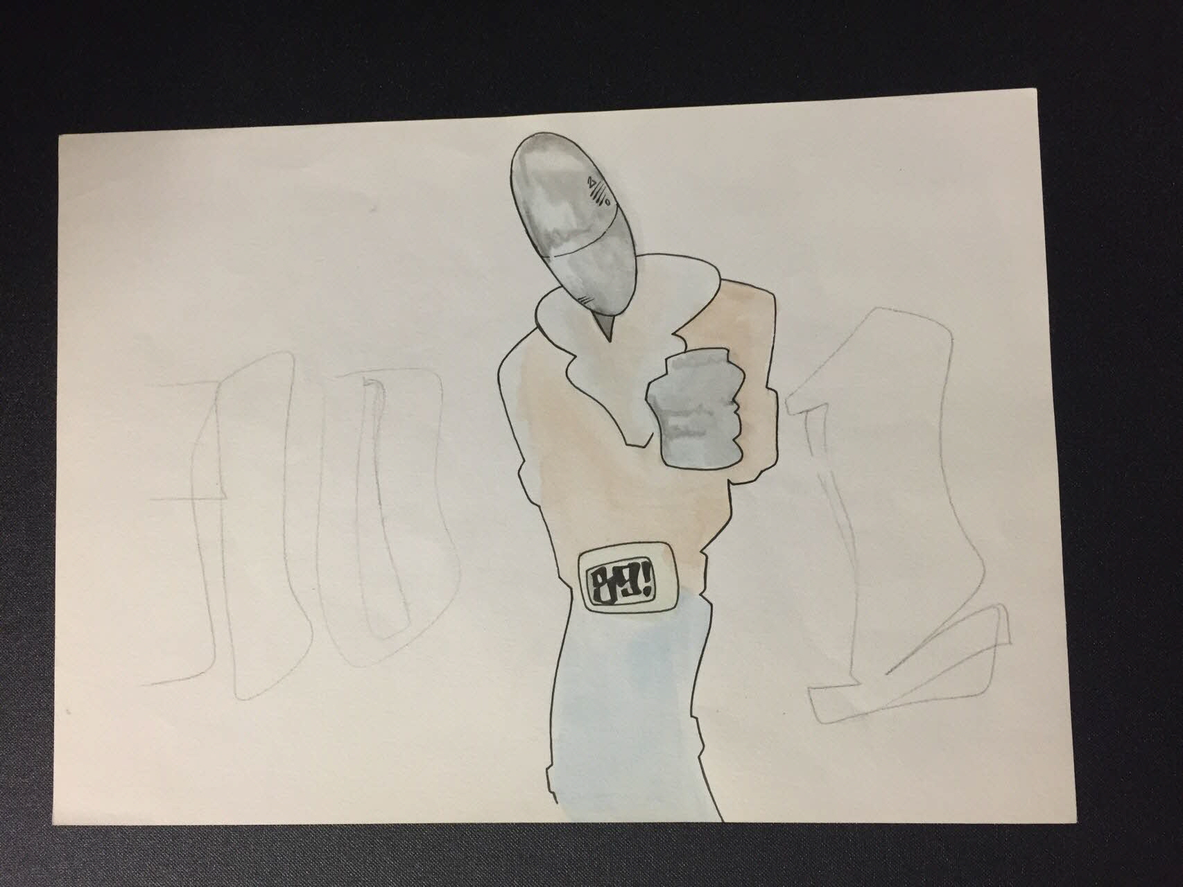 Hondo dessin Dessin original France 1989 2004.69.26 Photo