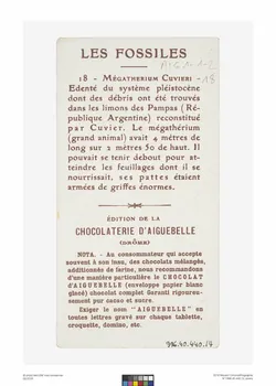 Edition de la Chocolaterie d'Aiguebelle carte réclame chromo Rhône-Alpes, France 1900-1919 1996.40.440.14 Photo
