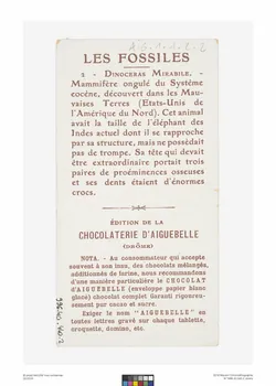 Edition de la Chocolaterie d'Aiguebelle carte réclame chromo Rhône-Alpes, France 1900-1919 1996.40.440.2 Photo