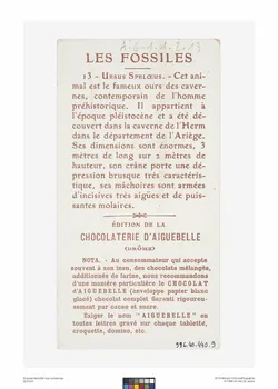 Edition de la Chocolaterie d'Aiguebelle carte réclame chromo Rhône-Alpes, France 1900-1919 1996.40.440.9 Photo